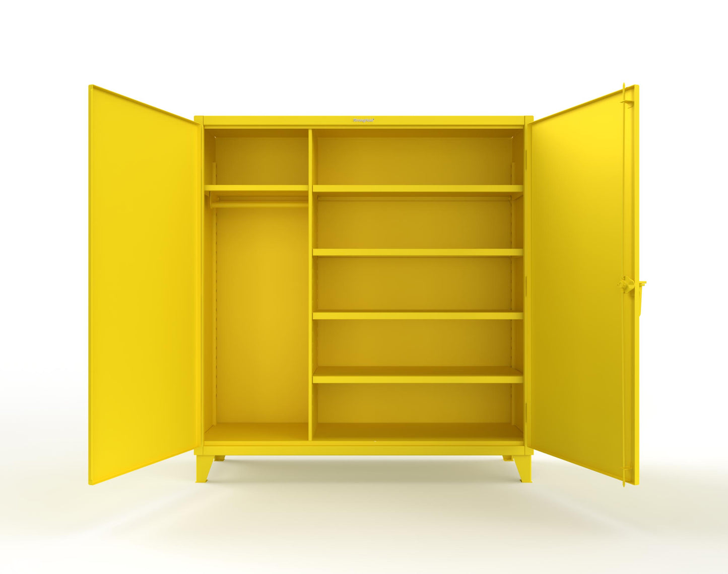 Extreme Duty 12 GA Uniform Cabinet with 5 Shelves - 72 In. W x 24 In. D x 78 In. H - 66-W-245-1021