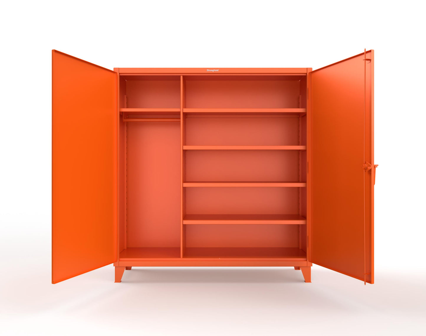 Extreme Duty 12 GA Uniform Cabinet with 5 Shelves - 72 In. W x 24 In. D x 78 In. H - 66-W-245-2009