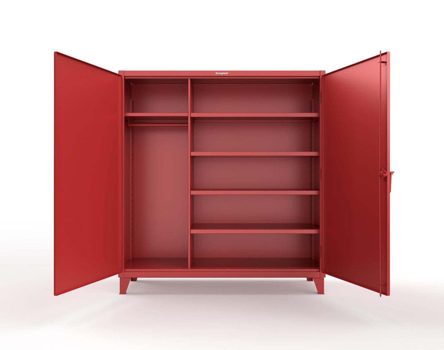 Extreme Duty 12 GA Uniform Cabinet with 5 Shelves - 72 In. W x 24 In. D x 78 In. H - 66-W-245-3001