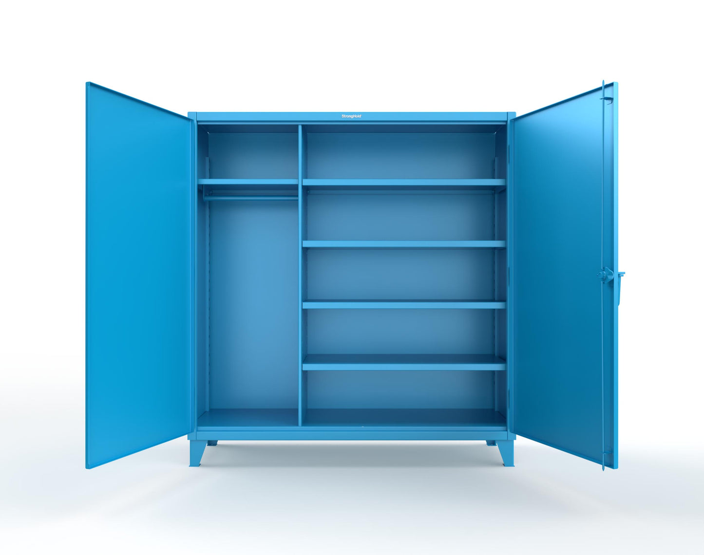 Extreme Duty 12 GA Uniform Cabinet with 5 Shelves - 72 In. W x 24 In. D x 78 In. H - 66-W-245-5012