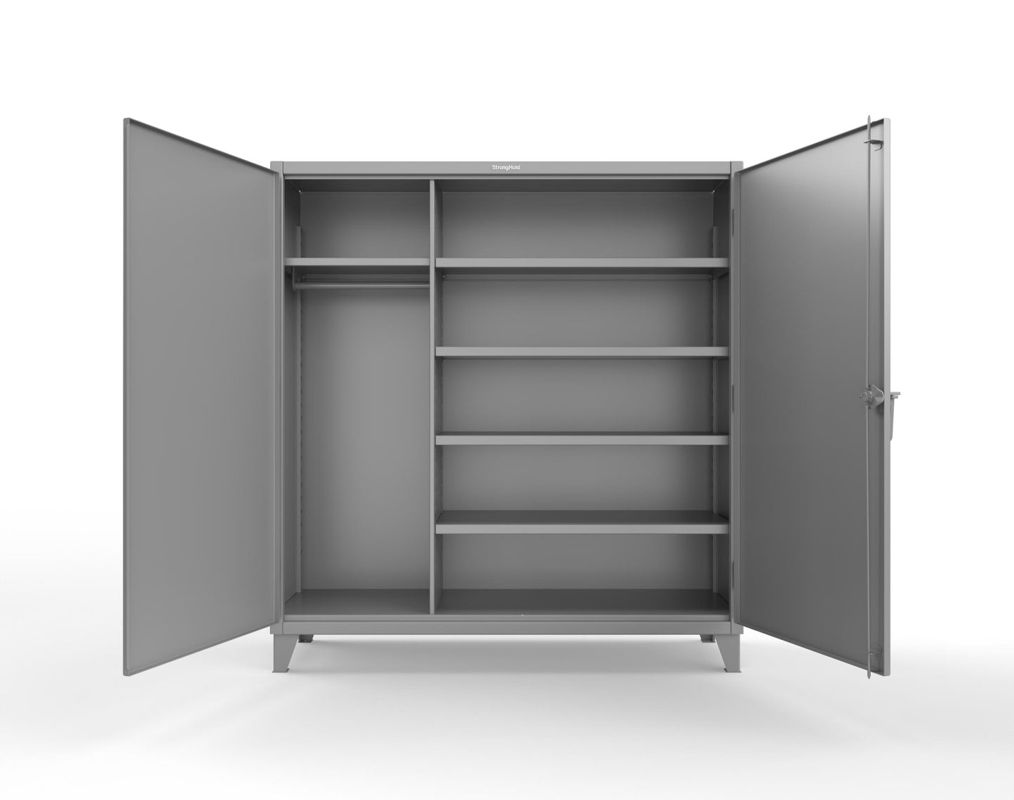 Extreme Duty 12 GA Uniform Cabinet with 5 Shelves - 72 In. W x 24 In. D x 78 In. H - 66-W-245-7037