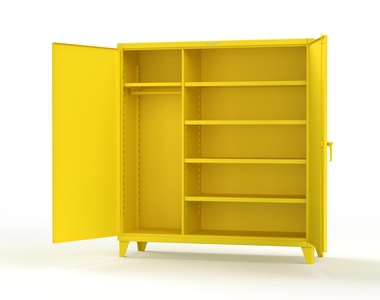Extreme Duty 12 GA Uniform Cabinet with 5 Shelves - 72 In. W x 24 In. D x 78 In. H - 66-W-245-1021