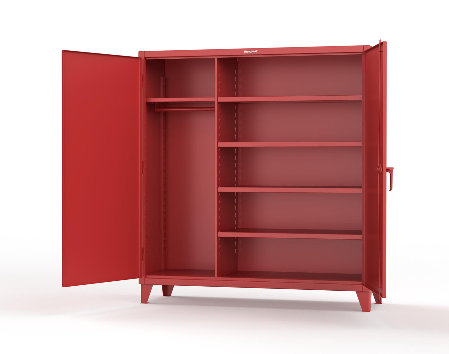 Extreme Duty 12 GA Uniform Cabinet with 5 Shelves - 72 In. W x 24 In. D x 78 In. H - 66-W-245-3001