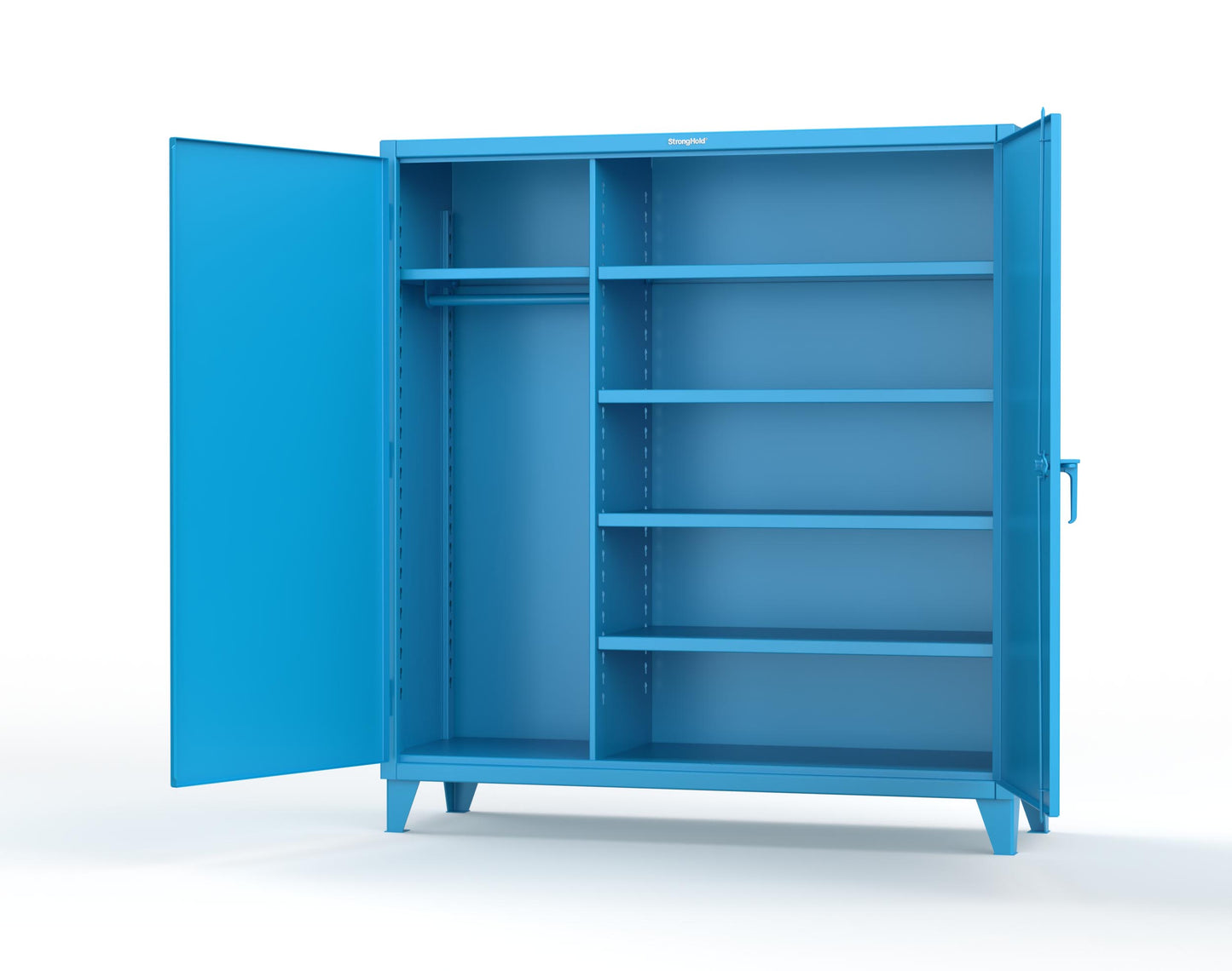 Extreme Duty 12 GA Uniform Cabinet with 5 Shelves - 72 In. W x 24 In. D x 78 In. H - 66-W-245-5012