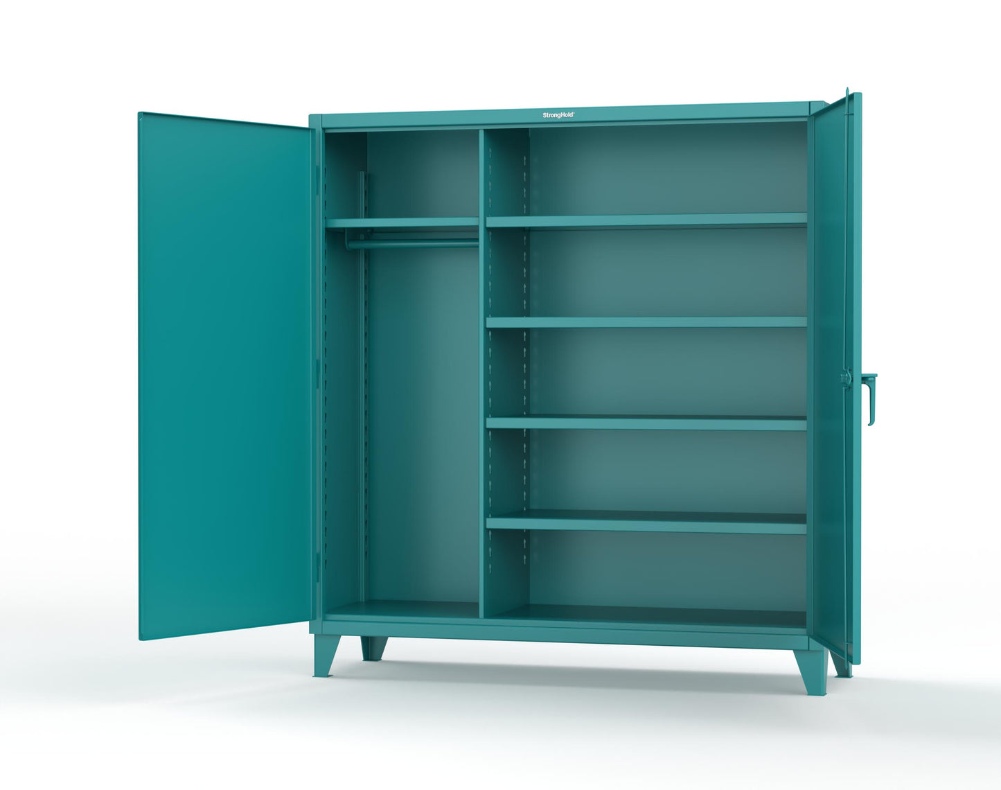 Extreme Duty 12 GA Uniform Cabinet with 5 Shelves - 72 In. W x 24 In. D x 78 In. H - 66-W-245-5021