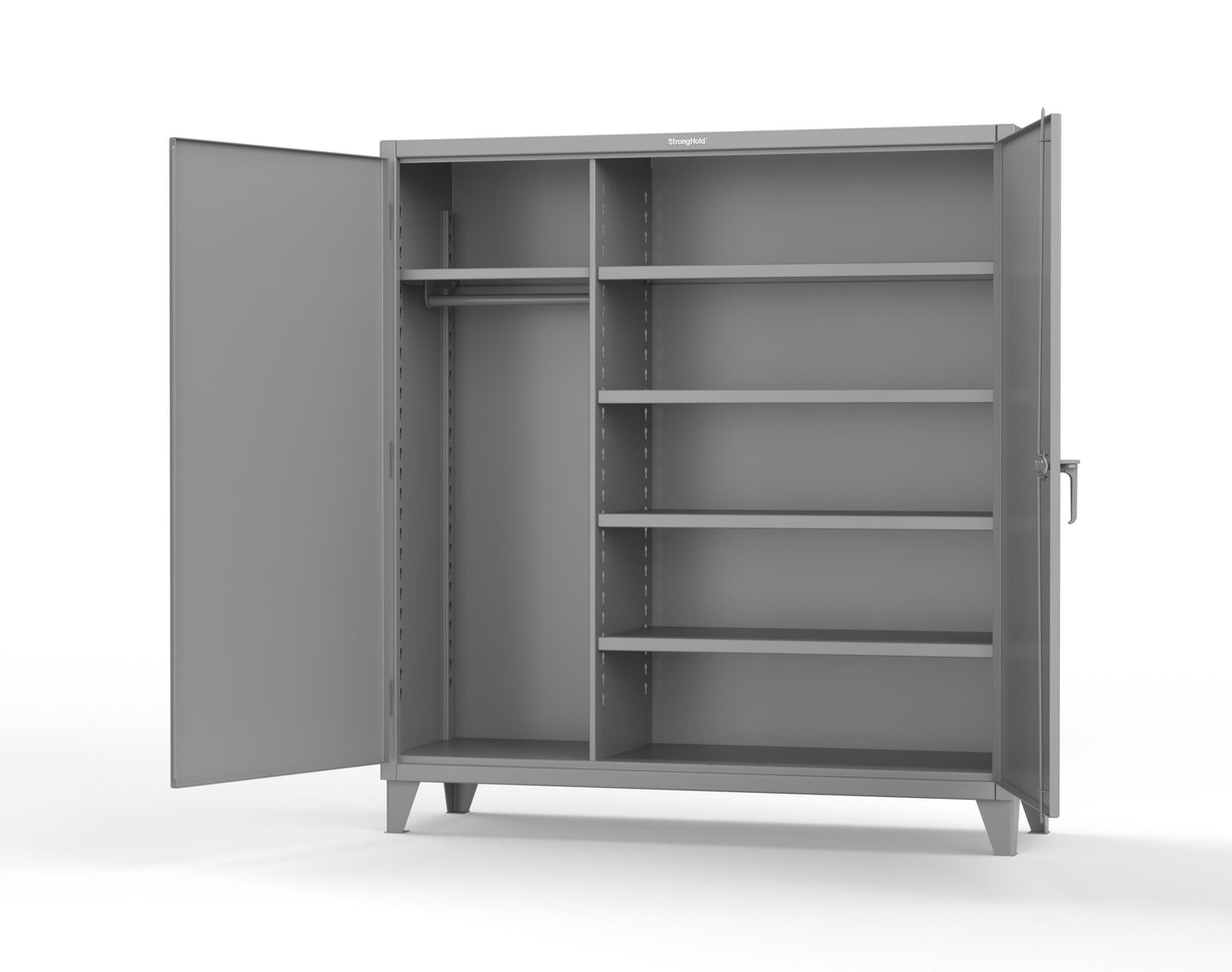 Extreme Duty 12 GA Uniform Cabinet with 5 Shelves - 72 In. W x 24 In. D x 78 In. H - 66-W-245-7037
