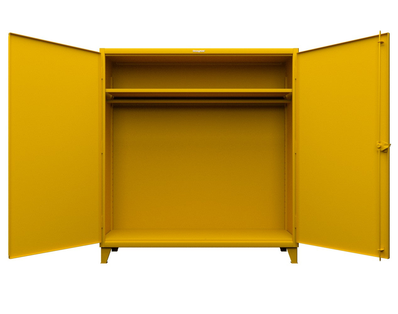 Extreme Duty 12 GA Uniform Cabinet with Hanger Rod, 1 Shelf - 72 In. W x 24 In. D x 78 In. H