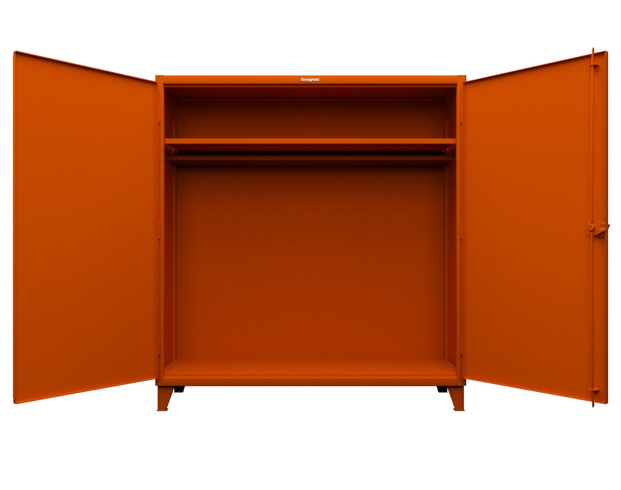Extreme Duty 12 GA Uniform Cabinet with Hanger Rod, 1 Shelf - 72 In. W x 24 In. D x 78 In. H