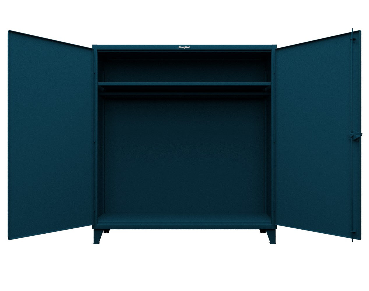 Extreme Duty 12 GA Uniform Cabinet with Hanger Rod, 1 Shelf - 72 In. W x 24 In. D x 78 In. H