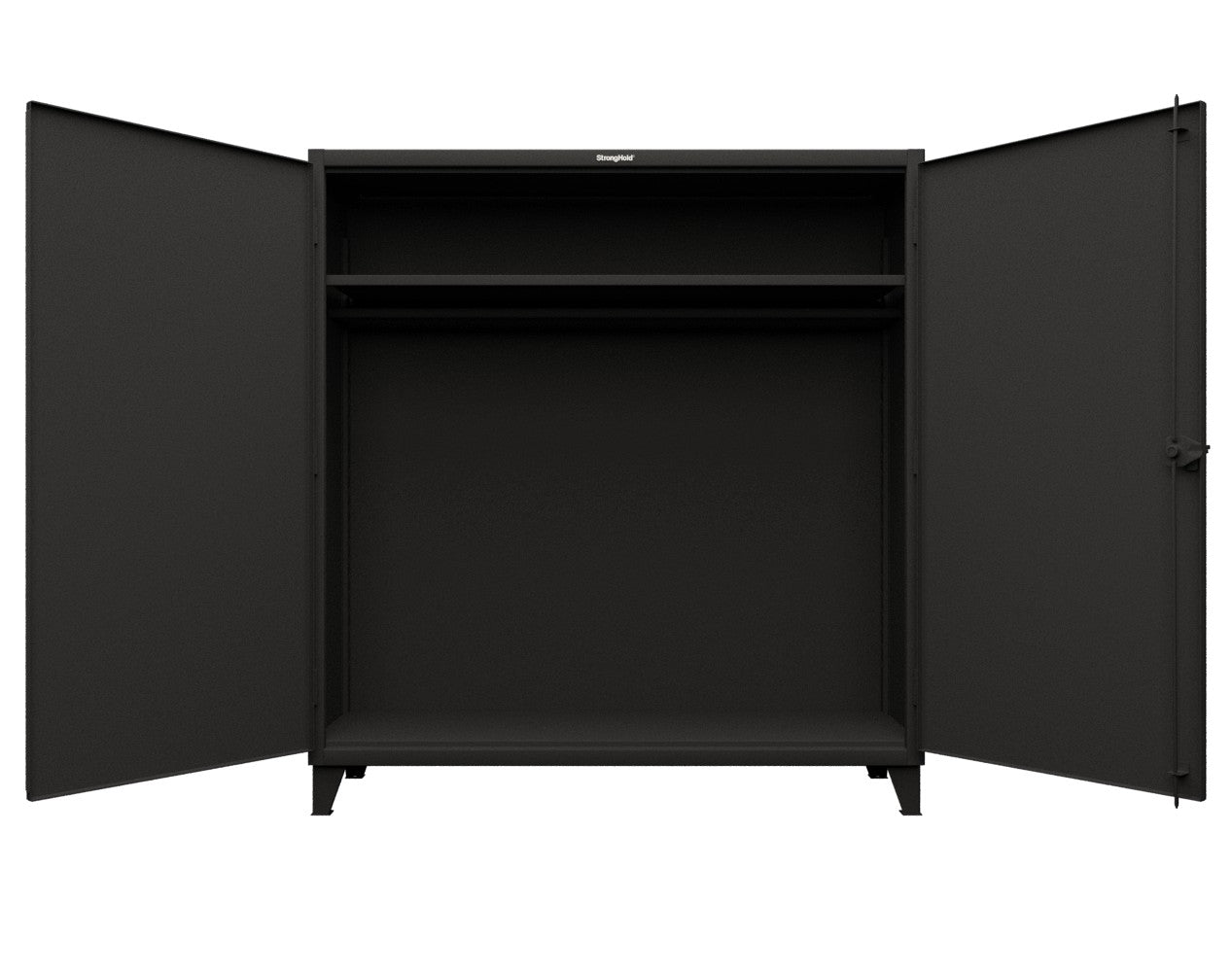 Extreme Duty 12 GA Uniform Cabinet with Hanger Rod, 1 Shelf - 72 In. W x 24 In. D x 78 In. H
