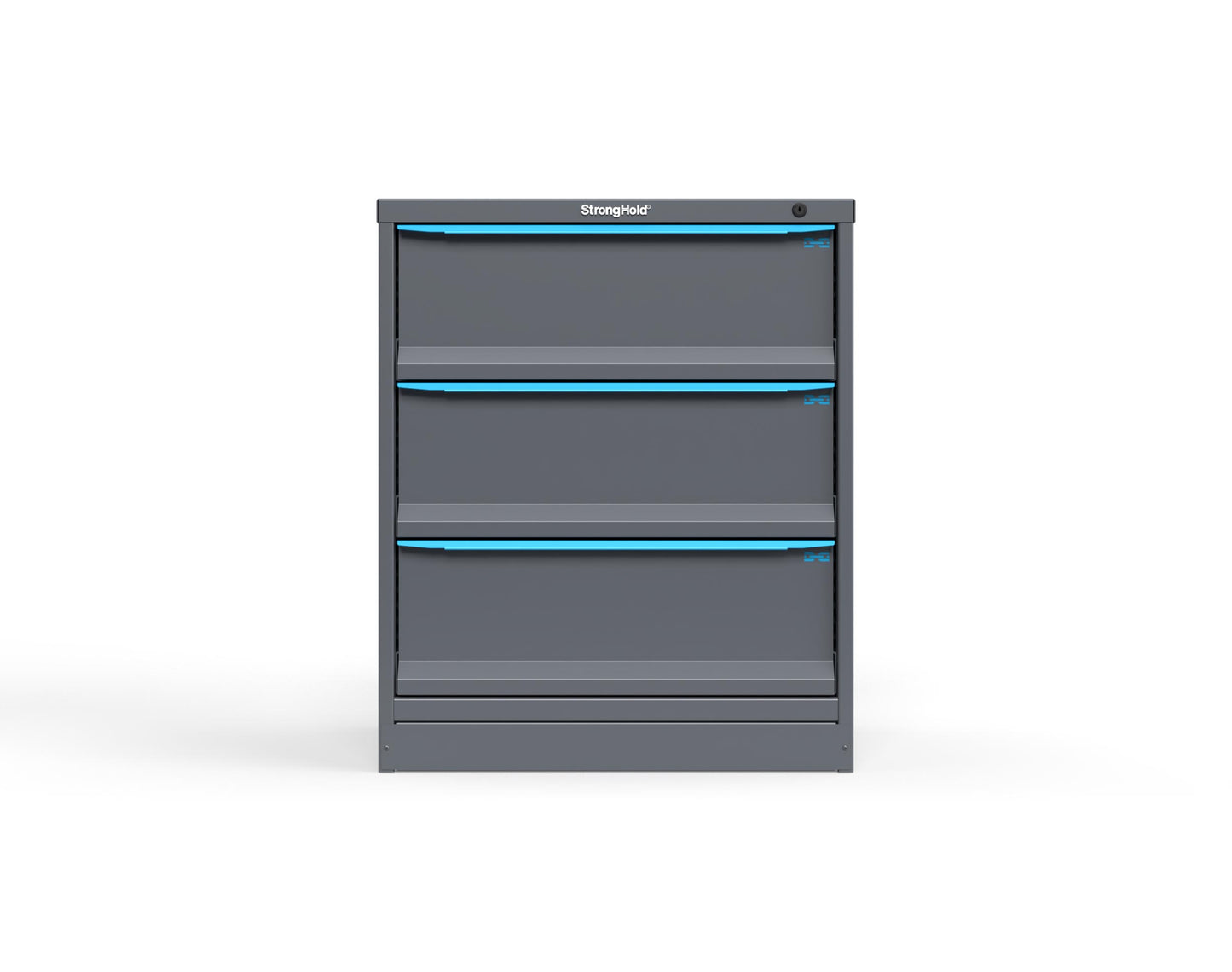 Modular Drawer 14 GA Storage Cabinet with 3 total drawers - 9" Drawers x3 - 3" Integrated Legs - 30 In. W x 29 In. D x 36 In H. - S3036-PPDAS-0301FS-5012