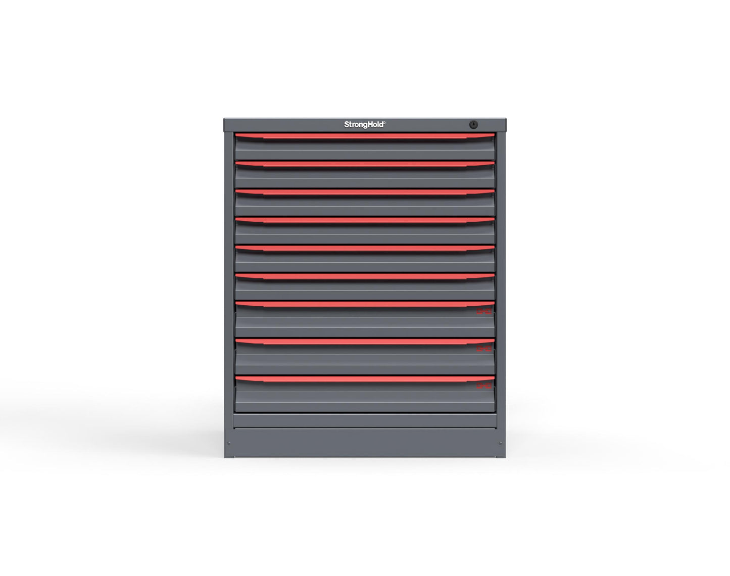Modular Drawer 14 GA Storage Cabinet with 9 total drawers -2" Drawers x6, 3" Drawers x3 - 3" Integrated Legs - 30 In. W x 29 In. D x 36 In H. - S3036-PPDAS-0901DS-3001