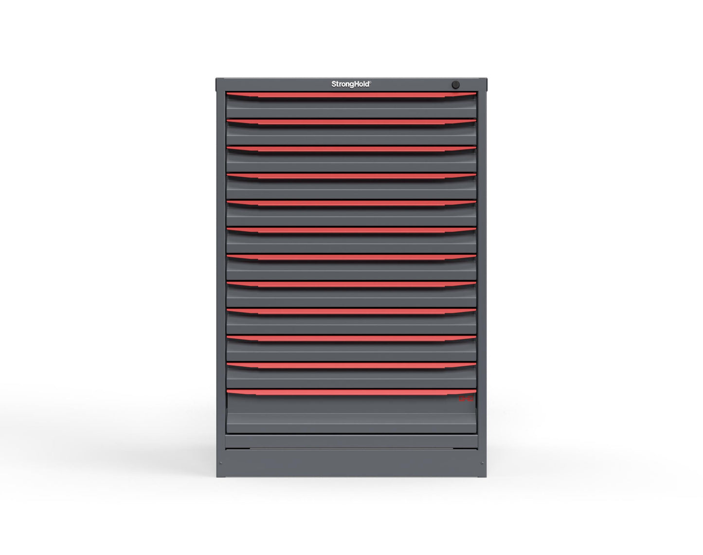 Modular Drawer 14 GA Storage Cabinet with 12 total drawers -2" Drawers x11, 4" Drawers x1 - 3" Integrated Legs - 30 In. W x 29 In. D x 44 In H. - S3044-PPDAS-1201DS-3001
