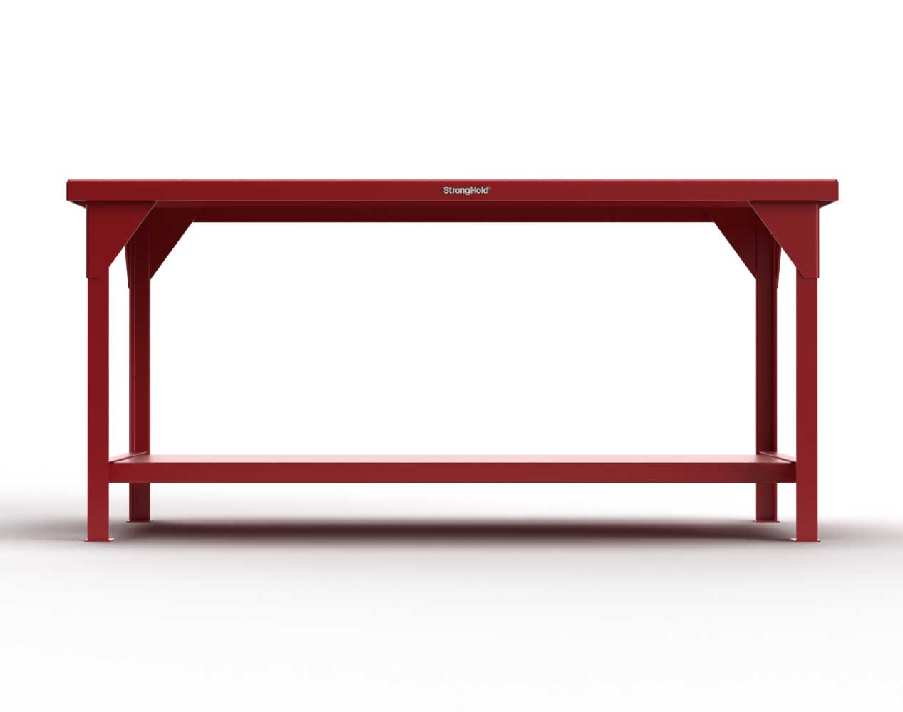 Extreme Duty 7 GA Shop Table with 1 Shelf - 72 In. W x 36 In. D x 34 In. H