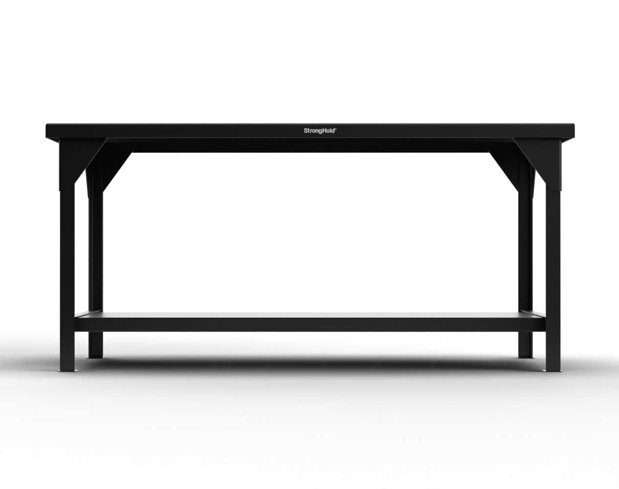 Extreme Duty 7 GA Shop Table with 1 Shelf - 72 In. W x 36 In. D x 34 In. H