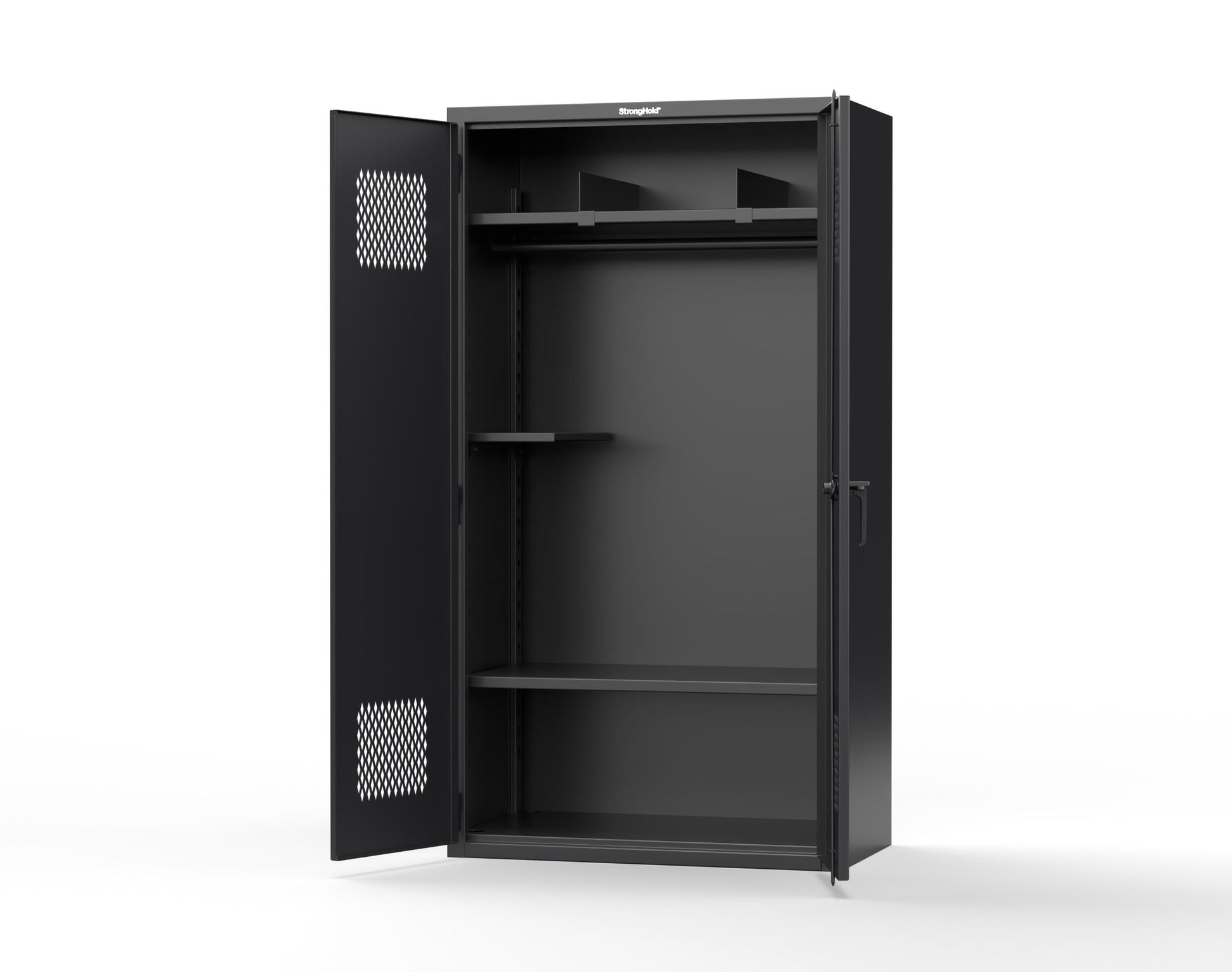 Extra Heavy Duty 14 GA TA-50 Communications Locker - 42 in. W x 24 in. D x 78 in. H - TA-50-COM-L-9005