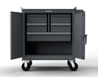 Mobile Tool Cart with 7 GA Top and Drawers