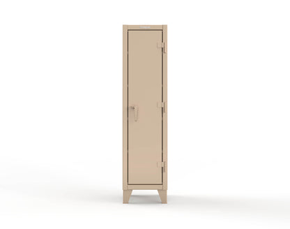 Extreme Duty 12 GA Single-Tier Locker with 1 Compartment, 4 Shelves, 18 in. W x 18in. D x 72 in. H - 1.65.6-184-1019