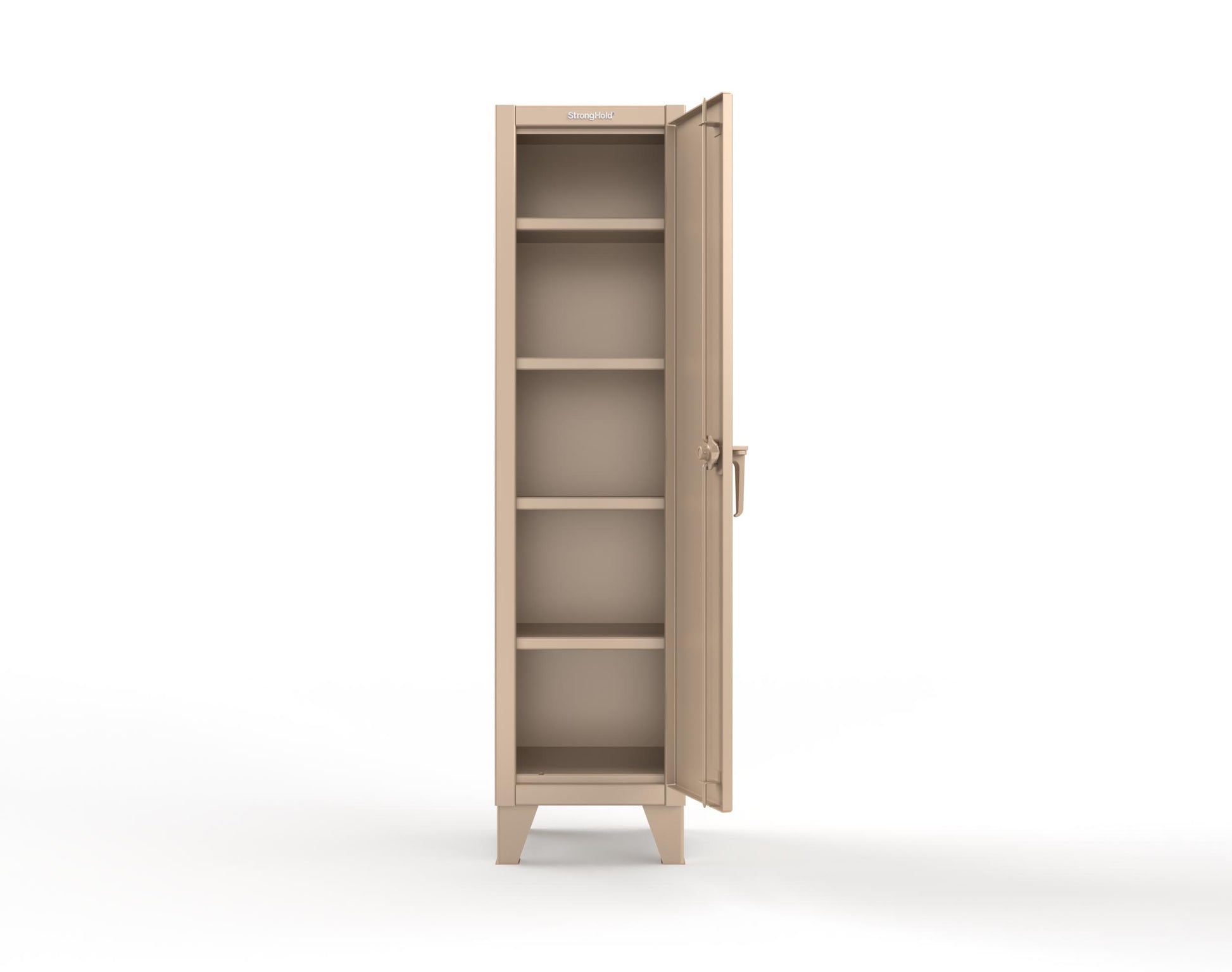 Extreme Duty 12 GA Single-Tier Locker with 1 Compartment, 4 Shelves, 18 in. W x 18in. D x 72 in. H - 1.65.6-184-1019
