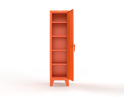 Extreme Duty 12 GA Single-Tier Locker with 1 Compartment, 4 Shelves, 18 in. W x 18in. D x 72 in. H - 1.65.6-184-2009