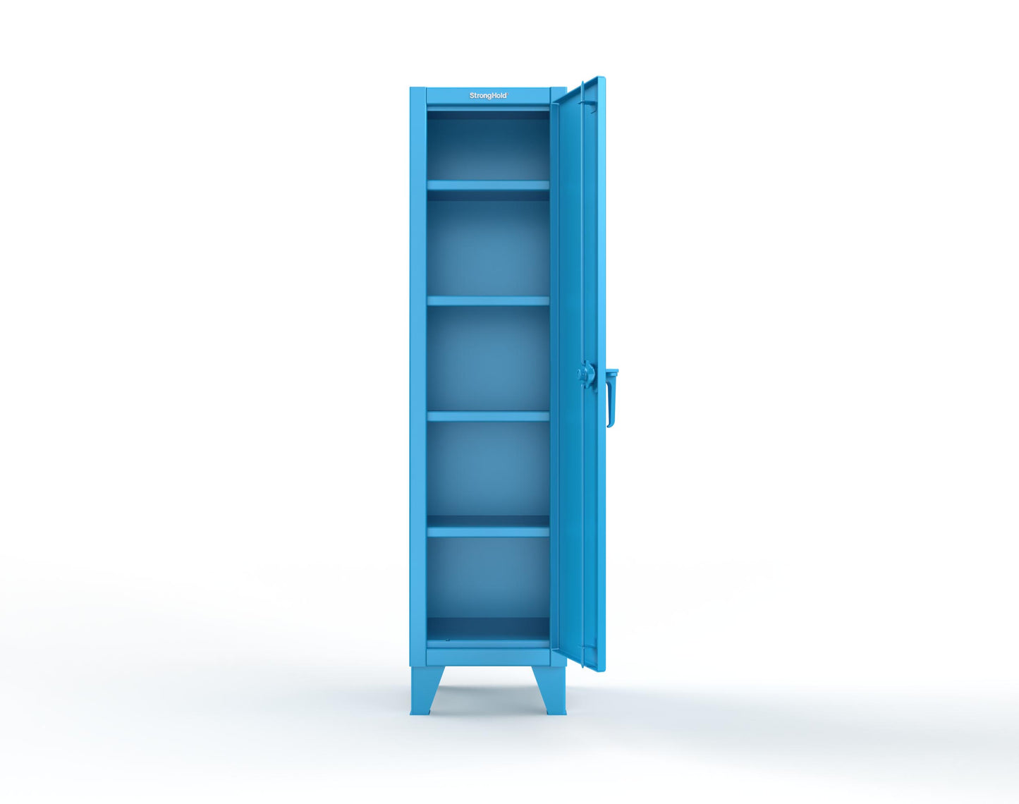 Extreme Duty 12 GA Single-Tier Locker with 1 Compartment, 4 Shelves, 18 in. W x 18in. D x 72 in. H - 1.65.6-184-5012