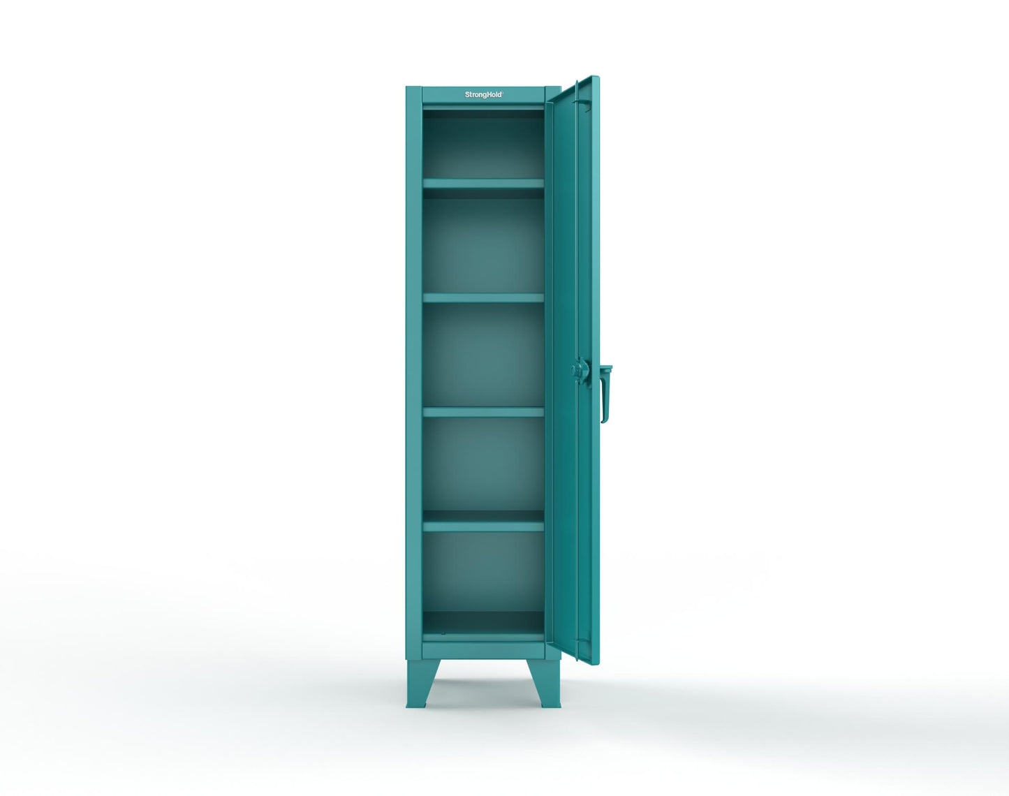 Extreme Duty 12 GA Single-Tier Locker with 1 Compartment, 4 Shelves, 18 in. W x 18in. D x 72 in. H - 1.65.6-184-5021