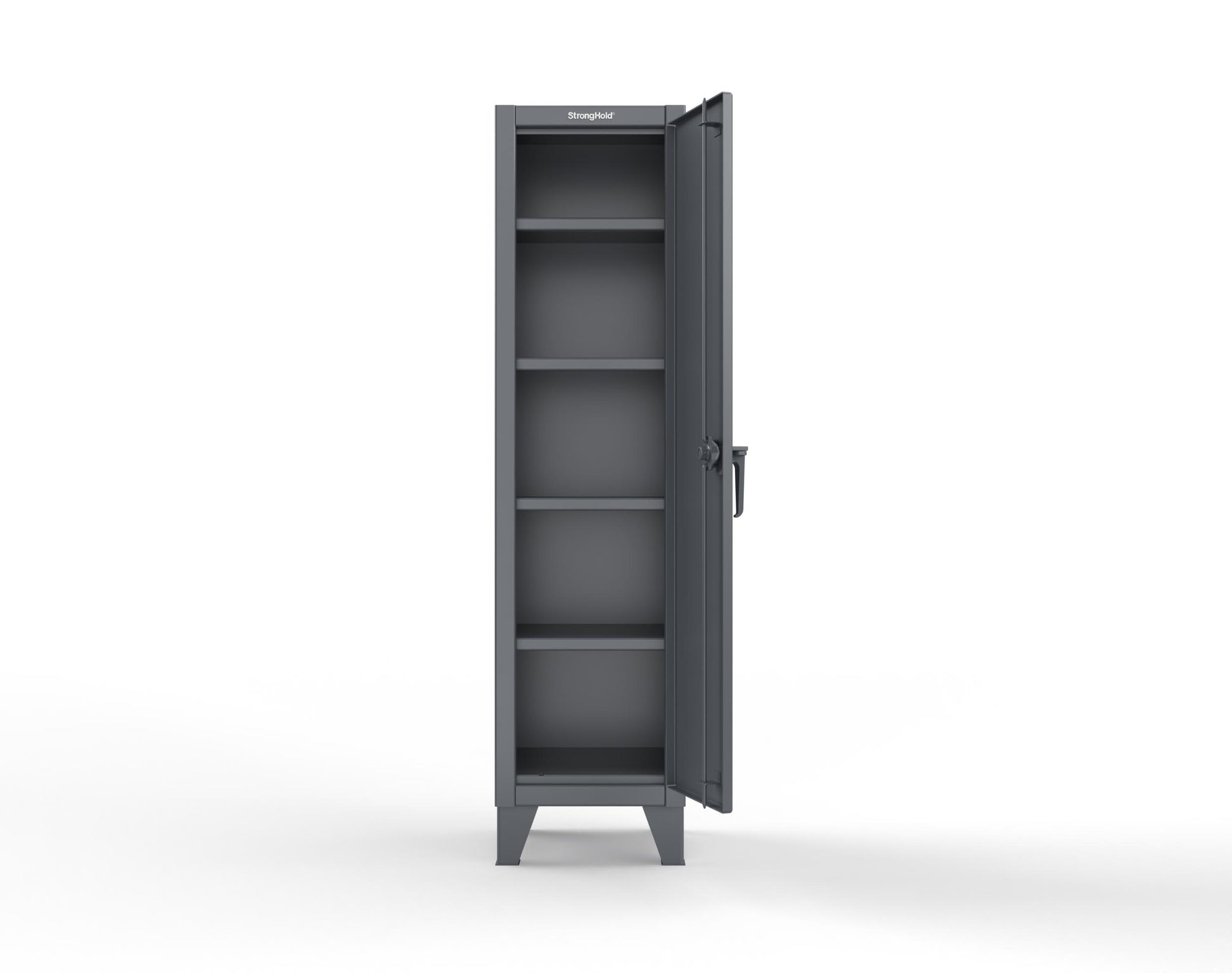 Extreme Duty 12 GA Single-Tier Locker with 1 Compartment, 4 Shelves, 18 in. W x 18in. D x 72 in. H - 1.65.6-184-7024