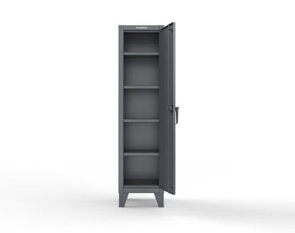 Extreme Duty 12 GA Single-Tier Locker with 1 Compartment, 4 Shelves, 18 in. W x 18in. D x 72 in. H - 1.65.6-184-7024