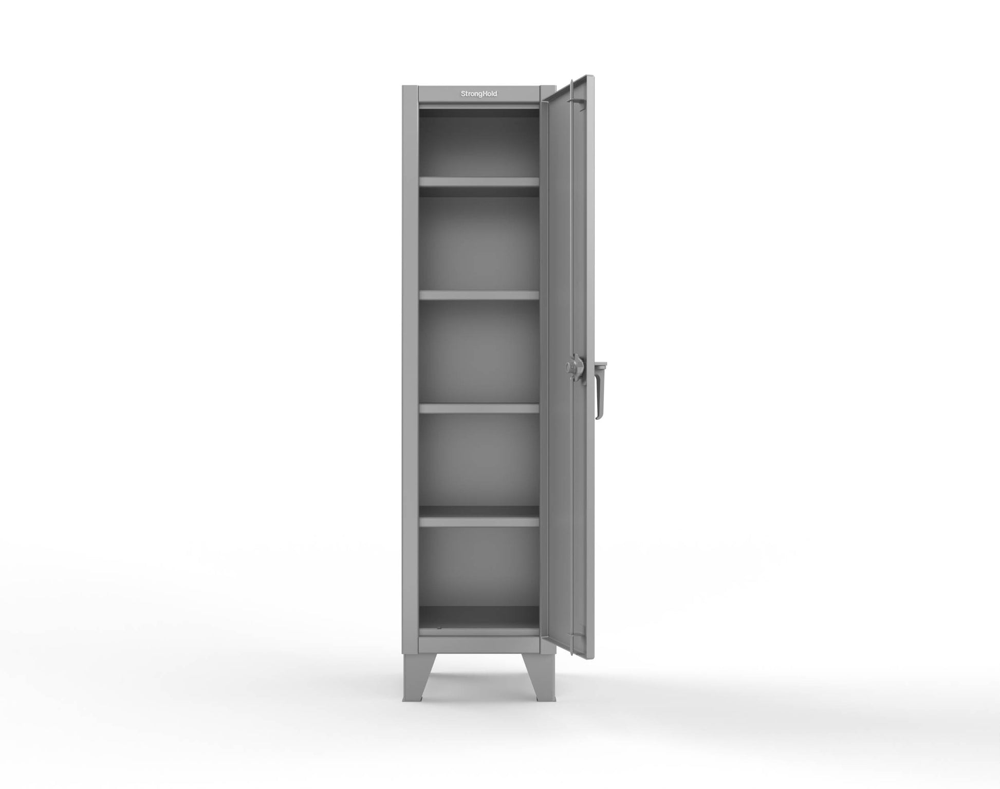 Extreme Duty 12 GA Single-Tier Locker with 1 Compartment, 4 Shelves, 18 in. W x 18in. D x 72 in. H - 1.65.6-184-7037