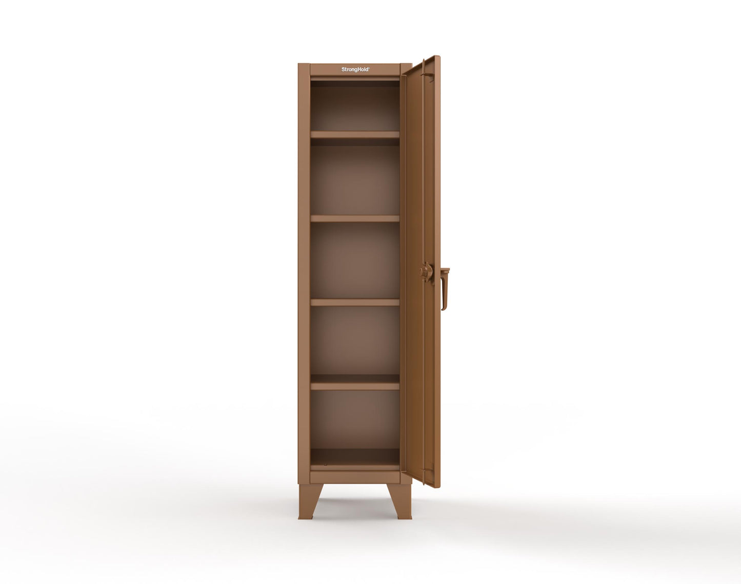 Extreme Duty 12 GA Single-Tier Locker with 1 Compartment, 4 Shelves, 18 in. W x 18in. D x 72 in. H - 1.65.6-184-8008