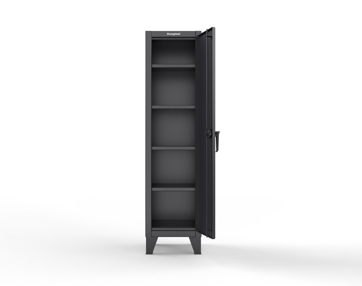 Extreme Duty 12 GA Single-Tier Locker with 1 Compartment, 4 Shelves, 18 in. W x 18in. D x 72 in. H - 1.65.6-184-9005
