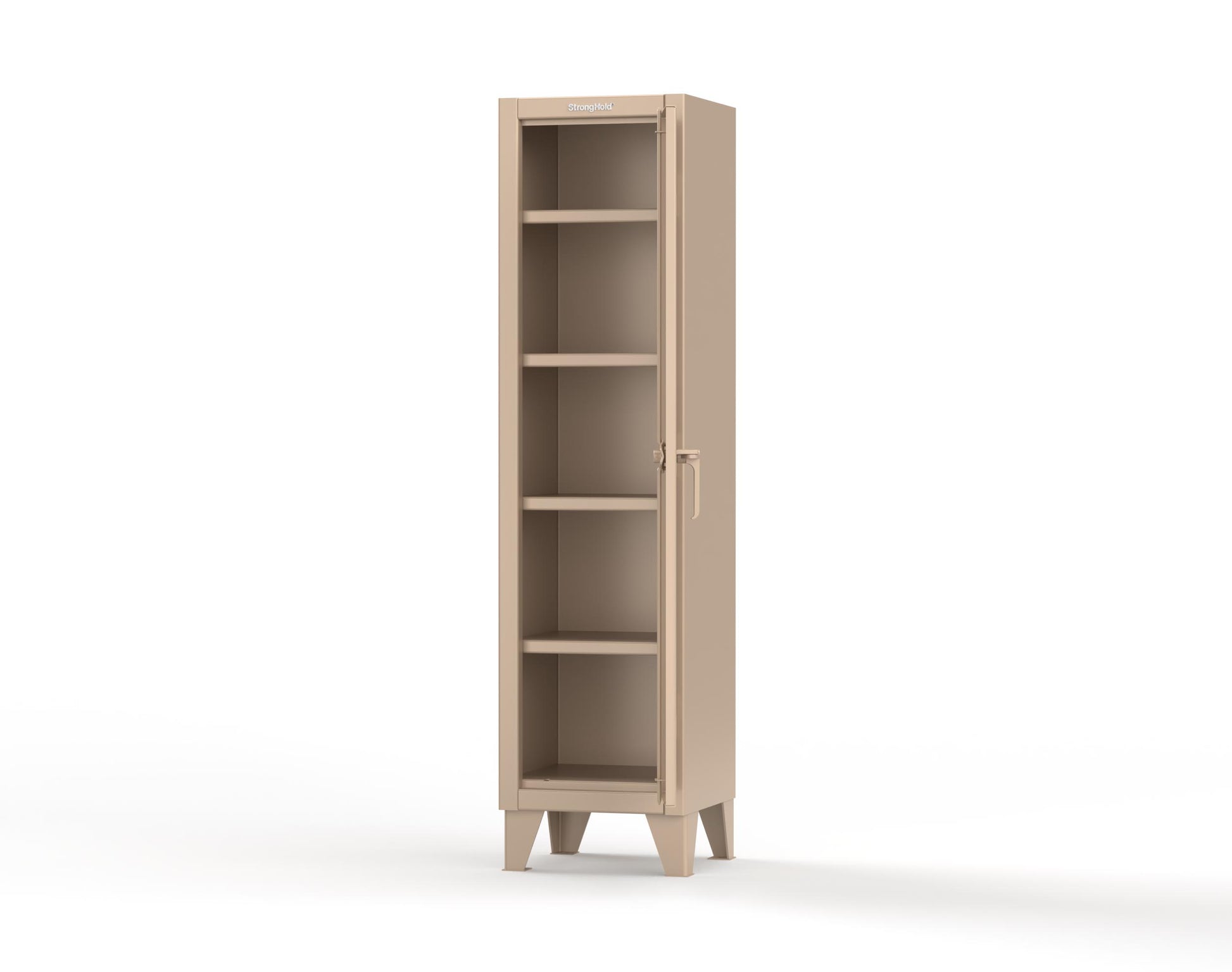 Extreme Duty 12 GA Single-Tier Locker with 1 Compartment, 4 Shelves, 18 in. W x 18in. D x 72 in. H - 1.65.6-184-1019