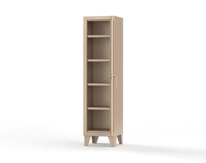 Extreme Duty 12 GA Single-Tier Locker with 1 Compartment, 4 Shelves, 18 in. W x 18in. D x 72 in. H - 1.65.6-184-1019