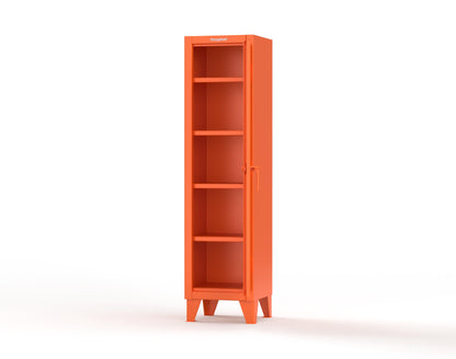 Extreme Duty 12 GA Single-Tier Locker with 1 Compartment, 4 Shelves, 18 in. W x 18in. D x 72 in. H - 1.65.6-184-2009