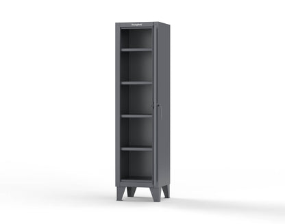 Extreme Duty 12 GA Single-Tier Locker with 1 Compartment, 4 Shelves, 18 in. W x 18in. D x 72 in. H - 1.65.6-184-7024