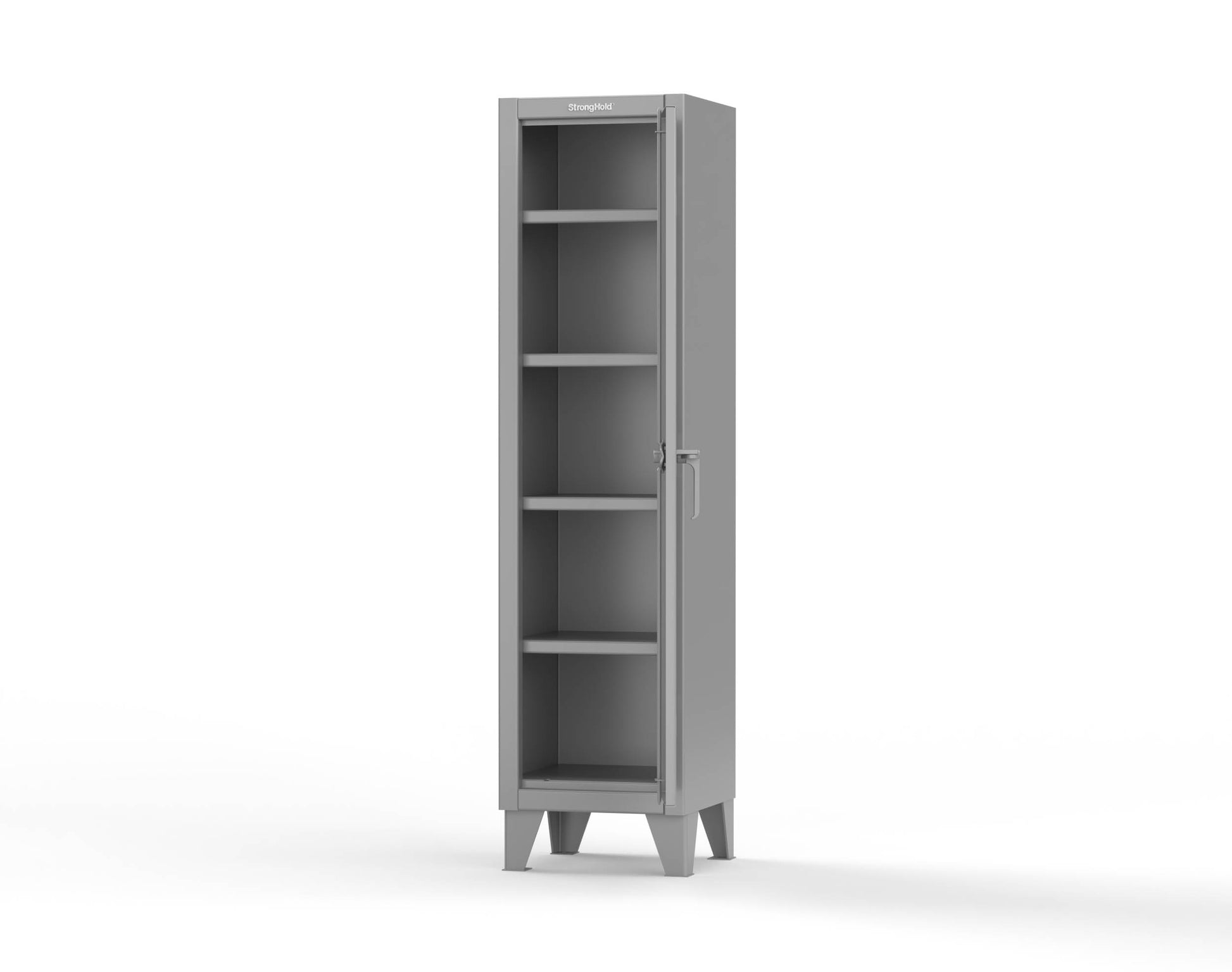 Extreme Duty 12 GA Single-Tier Locker with 1 Compartment, 4 Shelves, 18 in. W x 18in. D x 72 in. H - 1.65.6-184-7037