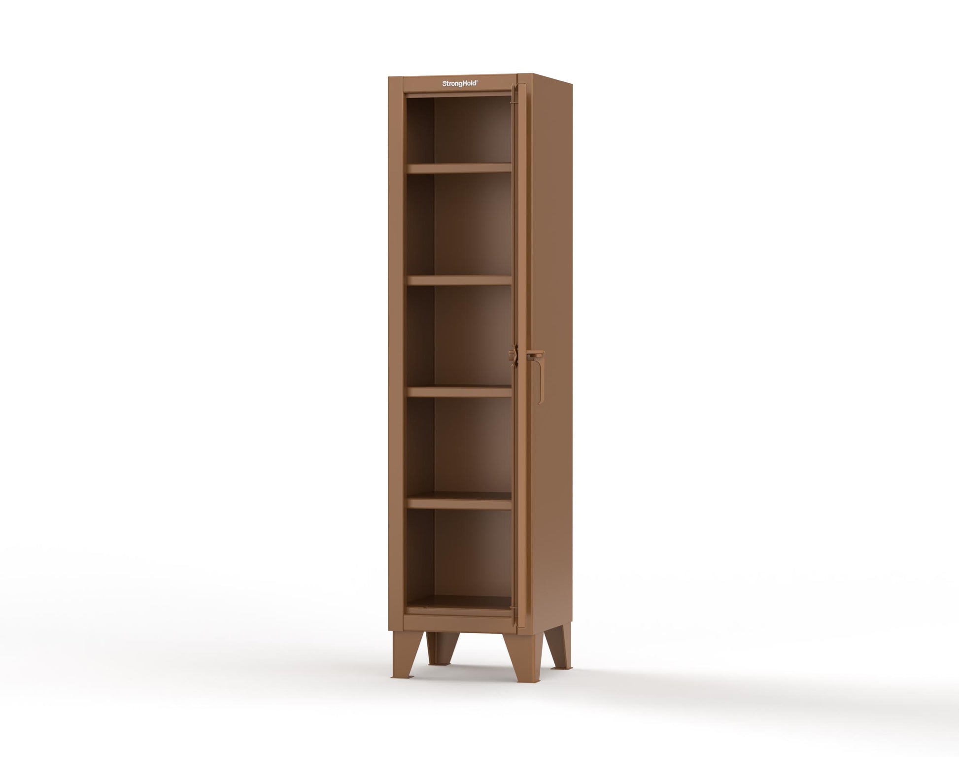Extreme Duty 12 GA Single-Tier Locker with 1 Compartment, 4 Shelves, 18 in. W x 18in. D x 72 in. H - 1.65.6-184-8008