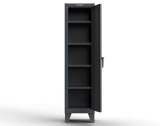 Extreme Duty 12 GA Single-Tier Locker with 1 Compartment, 4 Shelves, 18 in. W x 18in. D x 72 in. H