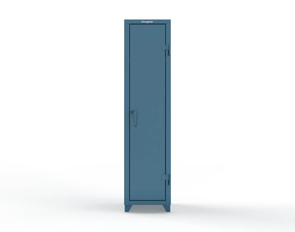 Extra Heavy Duty 14 GA Singler-Tier Locker with Shelf and Hanger Rod, 1 Compartment - 18 in. W x 18 in. D x 75 in. H - 1.66-1D-18-1T-L-5001