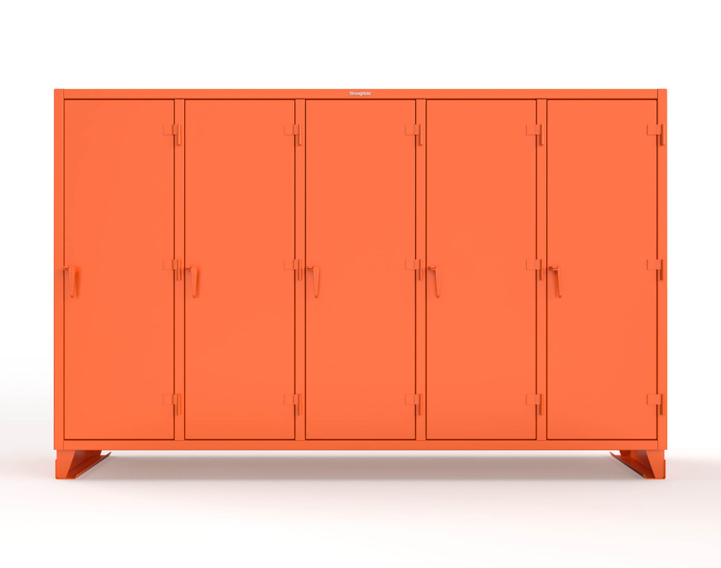Extreme Duty 12 GA Multi-Shift Cabinet with 25 Shelves - 122 In. W x 24 In. D x 78 In. H - 106-MS-2425-2009