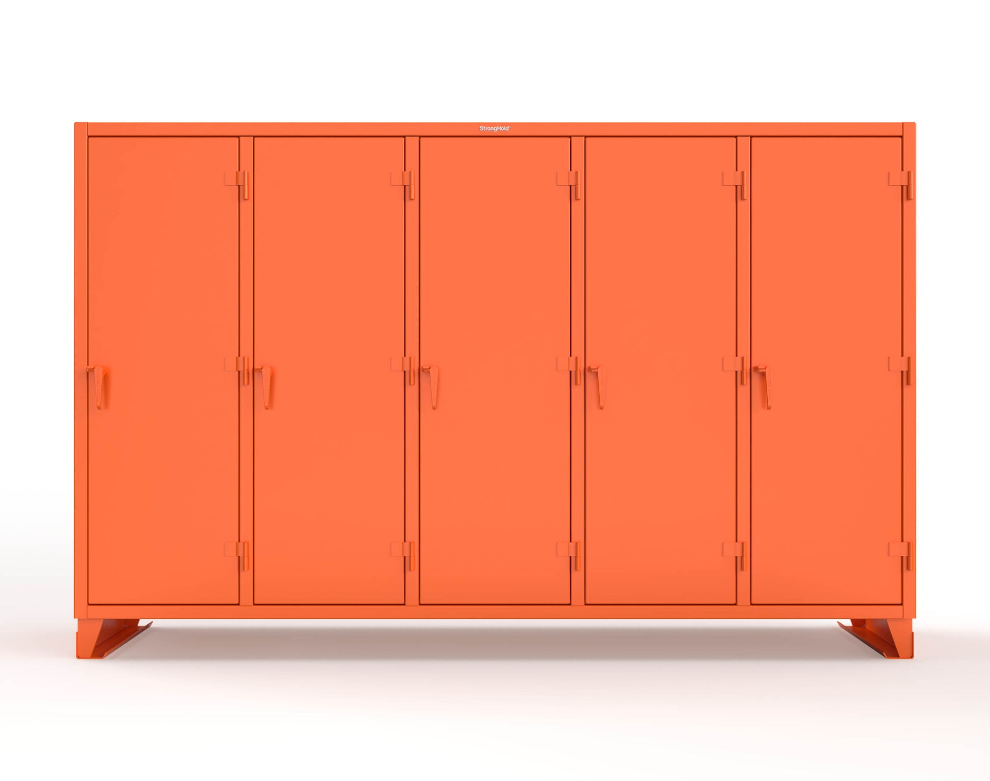 Extreme Duty 12 GA Multi-Shift Cabinet with 25 Shelves - 122 In. W x 24 In. D x 78 In. H - 106-MS-2425-2009