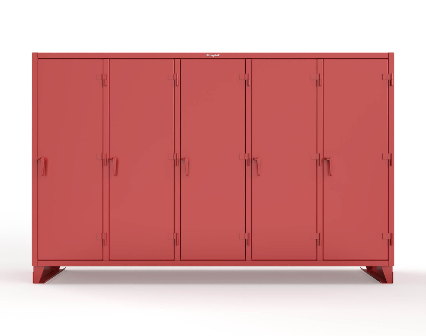 Extreme Duty 12 GA Multi-Shift Cabinet with 25 Shelves - 122 In. W x 24 In. D x 78 In. H - 106-MS-2425-3001