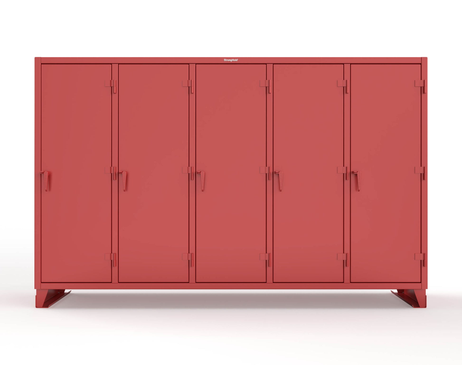 Extreme Duty 12 GA Multi-Shift Cabinet with 25 Shelves - 122 In. W x 24 In. D x 78 In. H - 106-MS-2425-3001