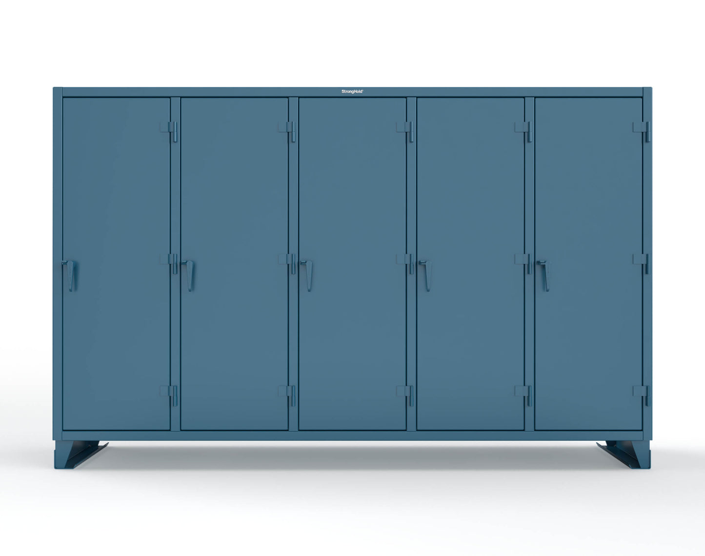 Extreme Duty 12 GA Multi-Shift Cabinet with 25 Shelves - 122 In. W x 24 In. D x 78 In. H - 106-MS-2425-5001