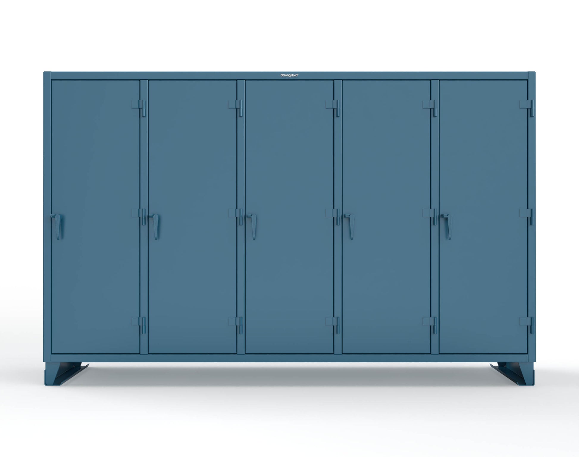 Extreme Duty 12 GA Multi-Shift Cabinet with 25 Shelves - 122 In. W x 24 In. D x 78 In. H - 106-MS-2425-5001
