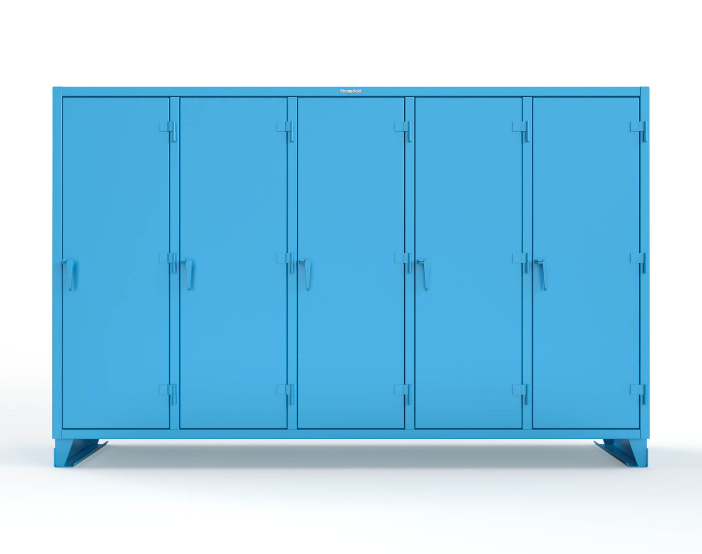 Extreme Duty 12 GA Multi-Shift Cabinet with 25 Shelves - 122 In. W x 24 In. D x 78 In. H - 106-MS-2425-5012