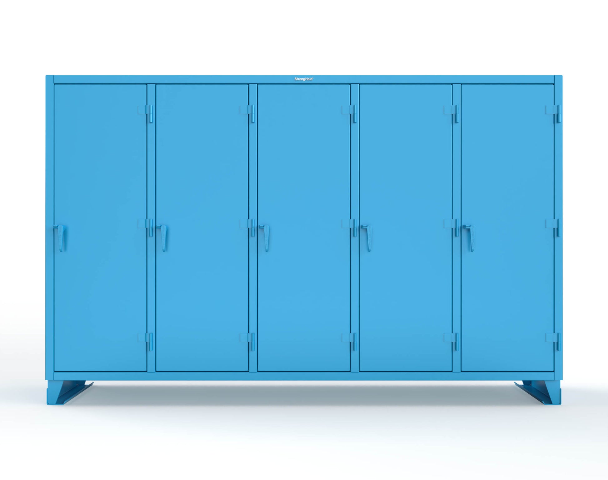 Extreme Duty 12 GA Multi-Shift Cabinet with 25 Shelves - 122 In. W x 24 In. D x 78 In. H - 106-MS-2425-5012