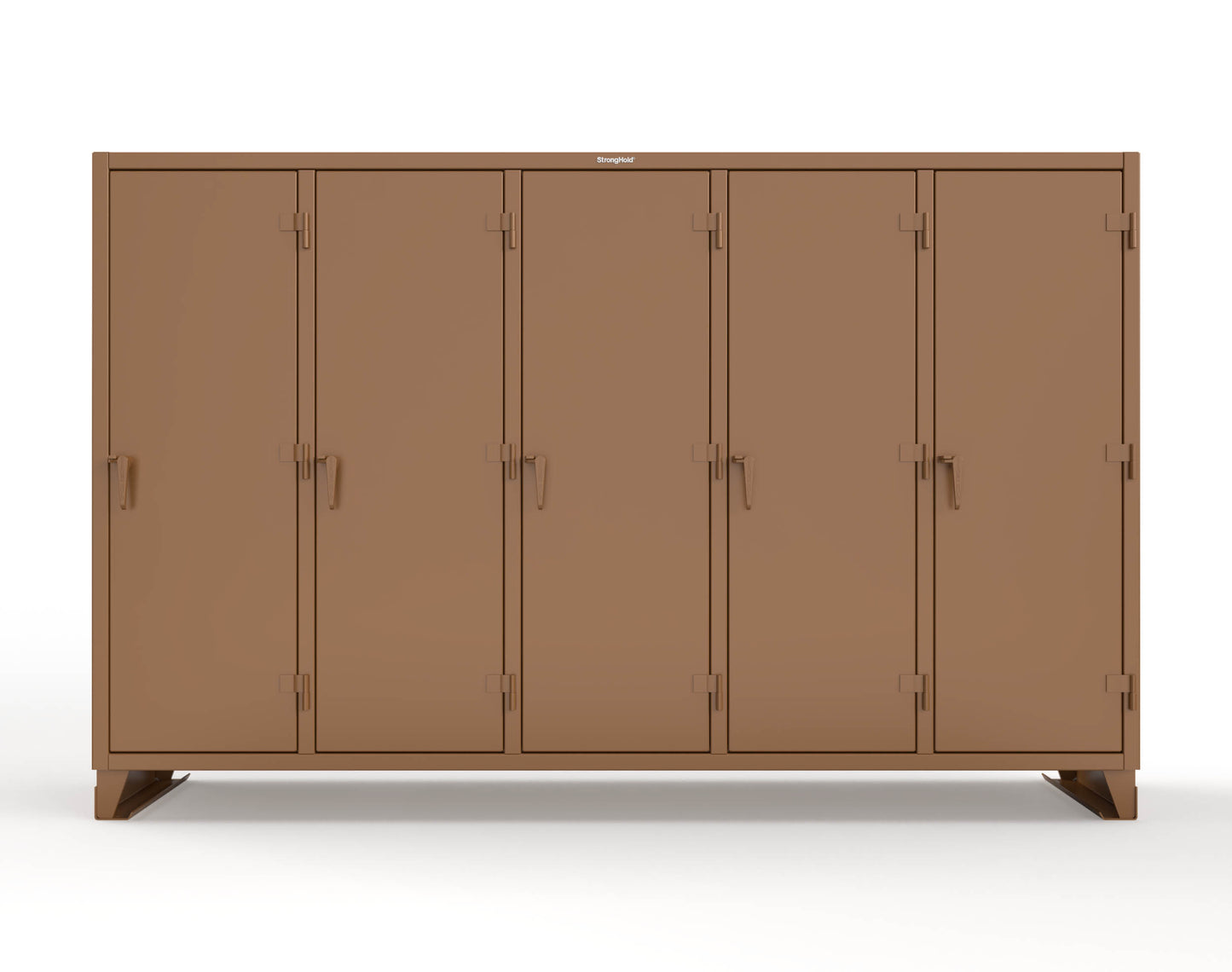 Extreme Duty 12 GA Multi-Shift Cabinet with 25 Shelves - 122 In. W x 24 In. D x 78 In. H - 106-MS-2425-8008