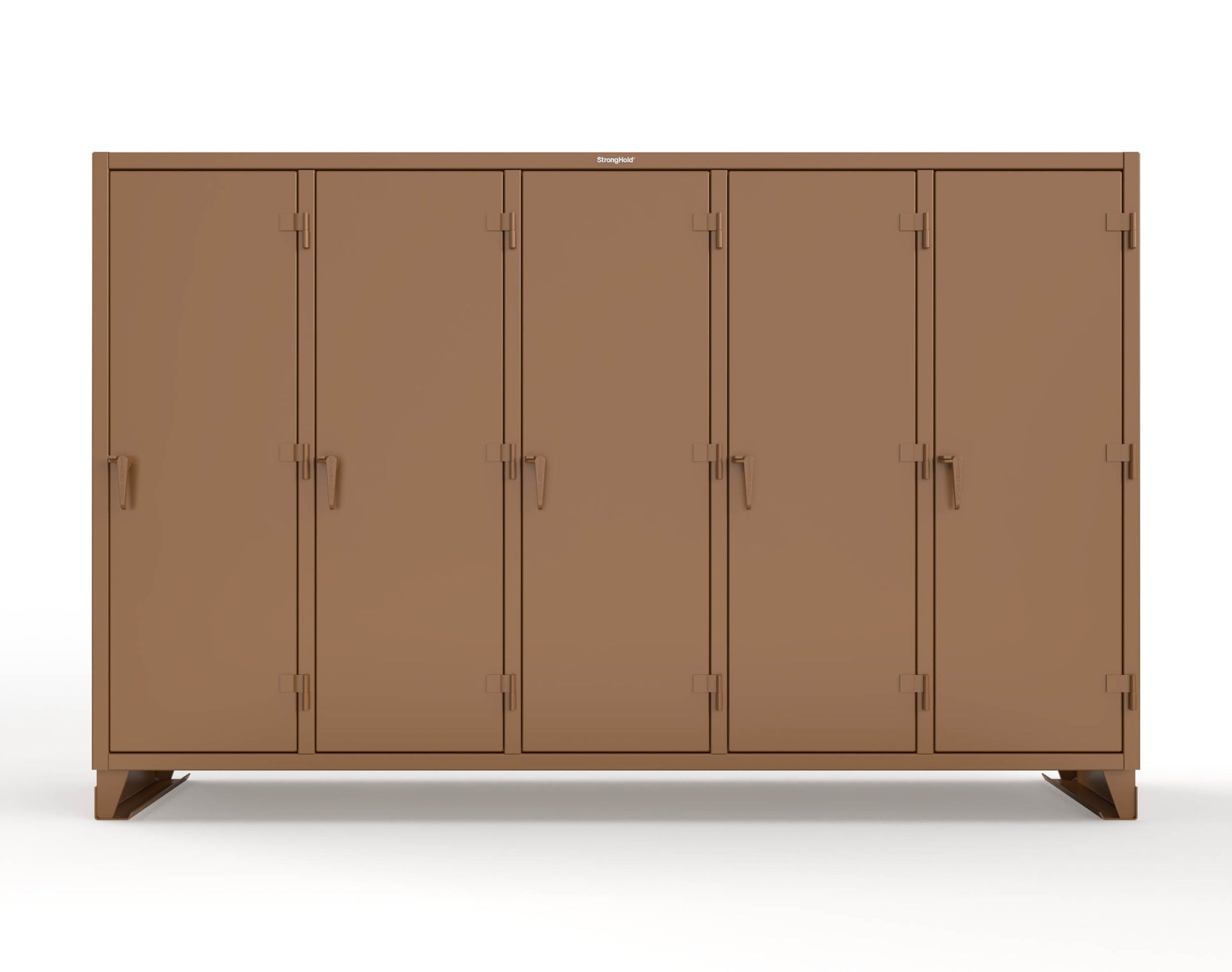 Extreme Duty 12 GA Multi-Shift Cabinet with 25 Shelves - 122 In. W x 24 In. D x 78 In. H - 106-MS-2425-8008