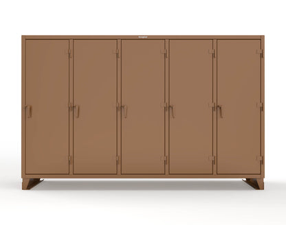Extreme Duty 12 GA Multi-Shift Cabinet with 25 Shelves - 122 In. W x 24 In. D x 78 In. H - 106-MS-2425-8008